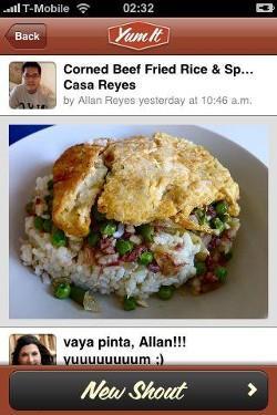 Yumit, recomienda desde el móvil tus platos favoritos