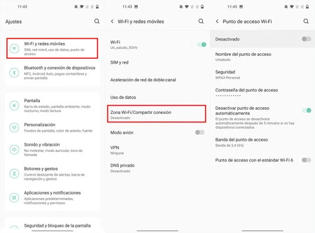 Cómo crear un punto de acceso Wi-Fi con un móvil Android