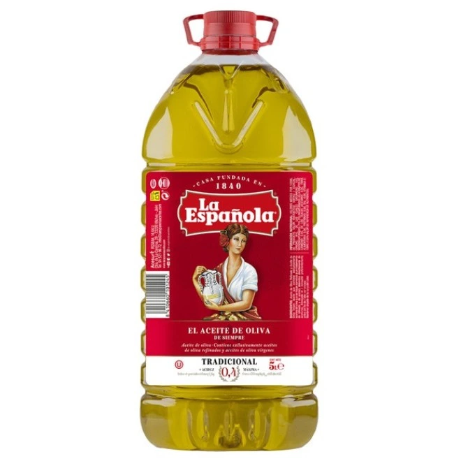 LA ESPAÑOLA aceite de oliva suave 0,4º garrafa 5 l