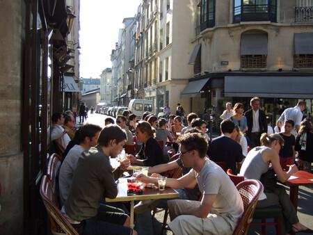 Cafe Carrefour de l Odeon Paris 1 May 2007