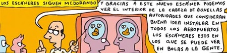 La seguridad aeroportuaria, con humor