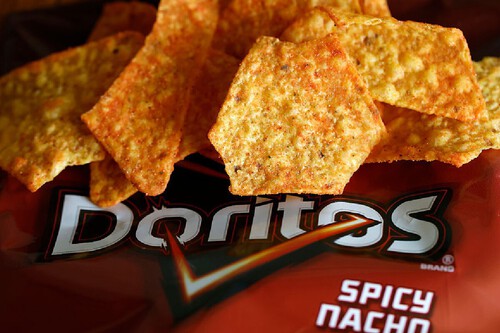 Embalagem de Doritos aberta. Créditos: 	Justin Sullivan/GettyImages