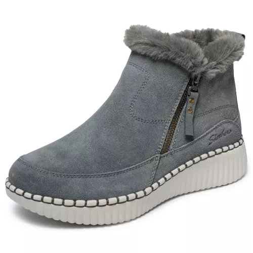 Skechers Wilshire Blvd - Fresh Zip para Mujer, Oliva, 40 EU