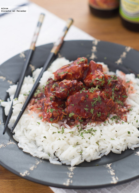 Pollo crujiente al estilo del General Tso. Receta