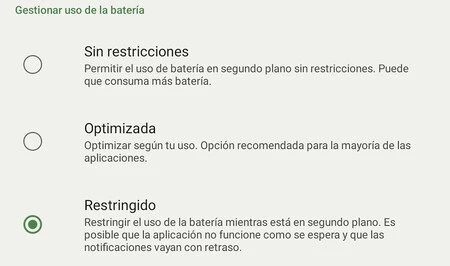 Ajustes Inicio