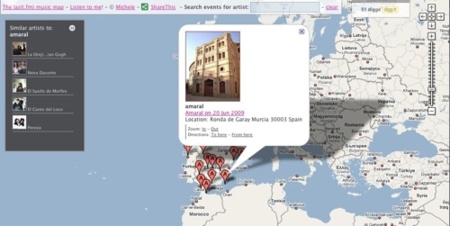 Lastmusicmap, conoce los próximos eventos de tus artistas favoritos