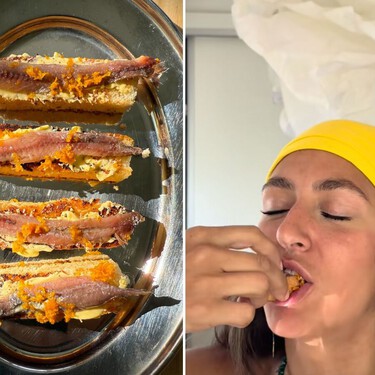 La receta más fácil y elegante para el aperitivo es también la más sorprendente: sobaos con anchoa y mantequilla ahumada