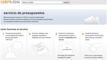 11870 pone en marcha un canal de presupuestos para pymes