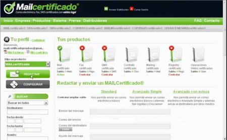 Mailcertificado, para facilitar las comunicaciones por correo electrónico con garantía legal
