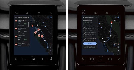地図に電気自動車の設定が含まれるようになりました