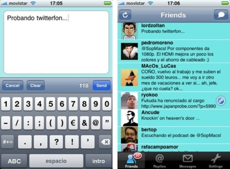 TwitterFon, cliente de Twitter simple y eficaz para el iPhone