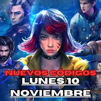 Códigos Free Fire Max hoy Lunes 10 de Noviembre con recompensas gratuitas 