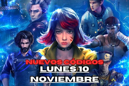 Codigos Free Fire Lunes 10 Noviembre