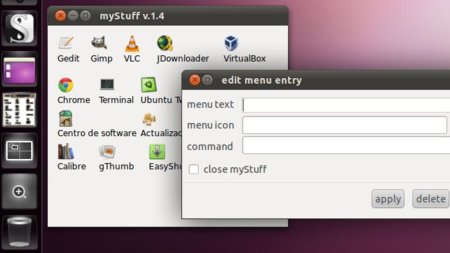 myStuff: agrupa lanzadores dentro de una ventana en Linux