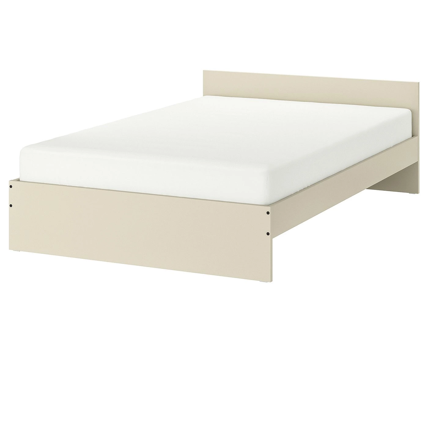 GURSKEN
Estructura de cama con cabecero, beige claro, 140x200 cm