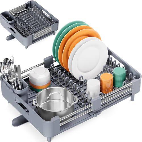 KINGRACK Escurreplatos, Escurridor de Platos Extensible