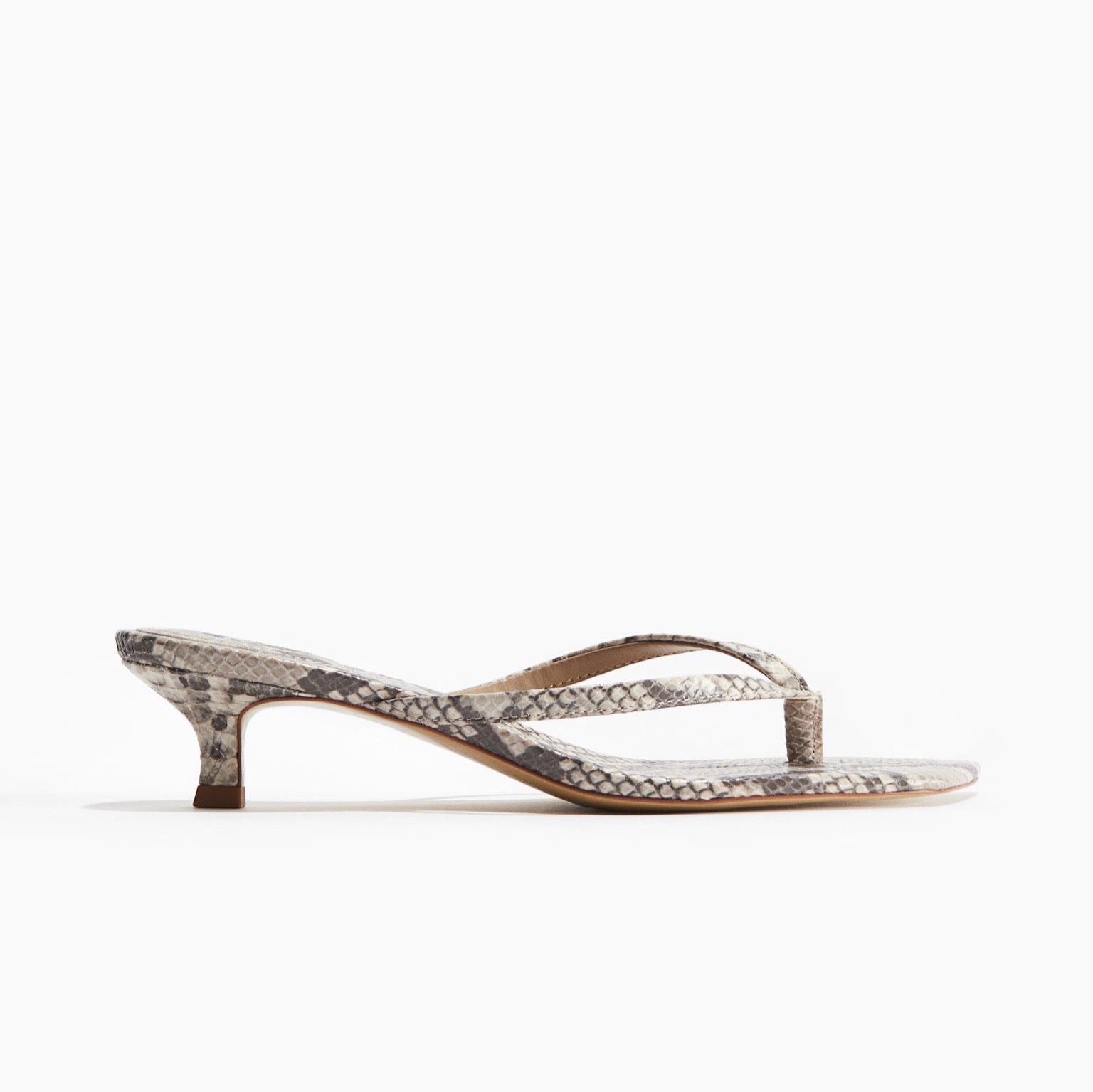 Sandalias thong serpiente