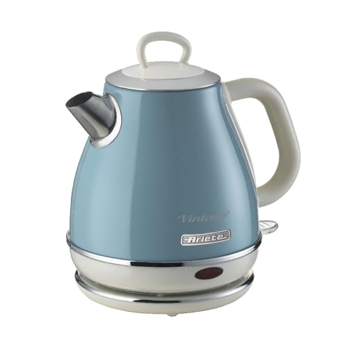 Ariete 2868 Bollitore Hervidor vintage, 1 litro, 2000 W, Azul