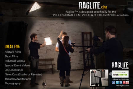 Raglite, iluminación plegable para usar tus LED donde quieras