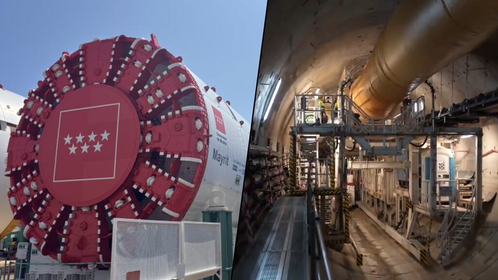 Casi 300 metros en un mes: la gigantesca tuneladora Mayrit se abre paso por el subsuelo de Madrid para transformar la L11 de Metro