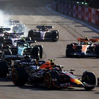 Sergio Pérez supera a Charles Leclerc para anotarse la primera victoria del nuevo formato sprint de la F1