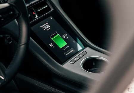 Porsche Taycan indicador batería