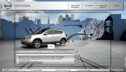 Minisite del Nissan Qashqai