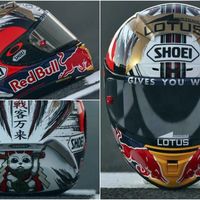 El espíritu del samurai envuelve el casco de Marc Márquez para el GP de Japón 