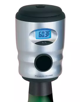 Tapón para el vino que sella al vacío