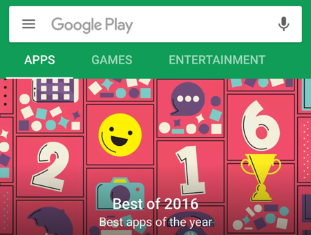 Google está probando a separar aplicaciones y juegos en la Play Store