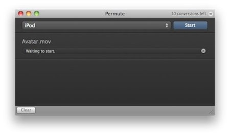 Permute, un minimalista compresor de vídeo