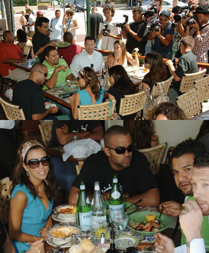 La comida "íntima" de Eva Longoria y Tony Parker