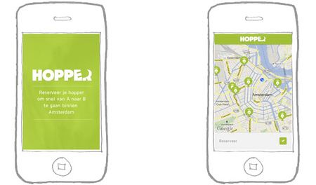 Hopper: un servicio de taxi con motos eléctricas aterriza en Ámsterdam