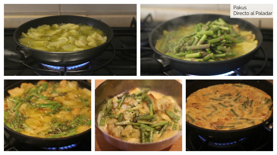 Tortilla de patatas y espárragos trigueros, receta primaveral para tomar más fibra