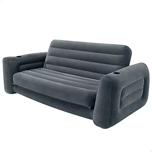 Intex Sillón Cama Hinchable 2 en 1, Sofa Cama Inflable y Plegable 