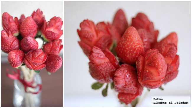 Cómo hacer un ramo de fresas para San Valentín