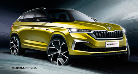 El Škoda Kamiq GT adelanta sus formas con dos bocetos, pero este SUV coupé urbano se quedará en China