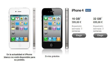 Apple empieza a vender el iPhone 4 libre en España