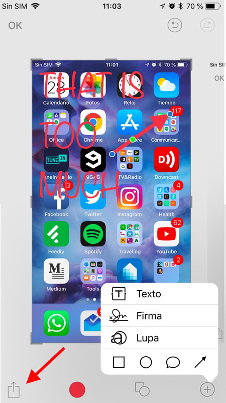 Cómo hacer capturas de pantalla en iPhone con un solo toque