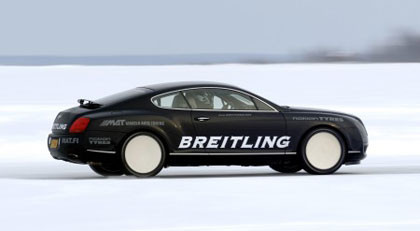 El récord de velocidad sobre hielo del Bentley Continental GT en vídeo
