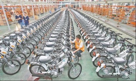 La mayoría de motocicletas del mundo se fabrican aquí debido a excelente comunicación