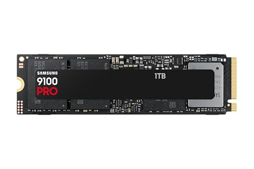 Samsung Memoria MZ- VAP1T0BW 9100 PRO SSD Interna 1TB, PCIe 5.0 x4, NVMe 2.0, Memoria Diseñada para Profesionales y Jugadores, Compatible con PC, Móvil y Consola de Juegos