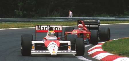 Senna Mansell Hungria F1 1989
