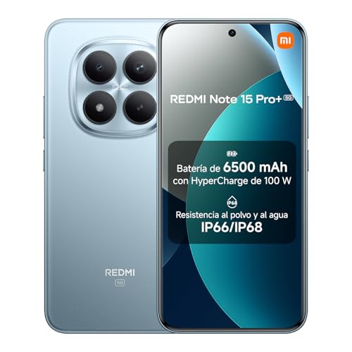 XIAOMI REDMI Note 15 Pro+ 5G Smartphone 12+512GB Azul Glaciar Cámara 200MP
