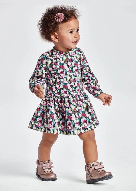 Vestido Ecofriends Felpa Perchada Bebe Nina Id 11 02928 006 L 2