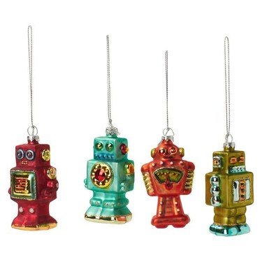 Decora tu árbol de Navidad con estos divertidos robots 