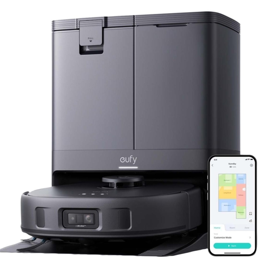 Eufy Robot aspirador y fregador X10 con estación de vaciado