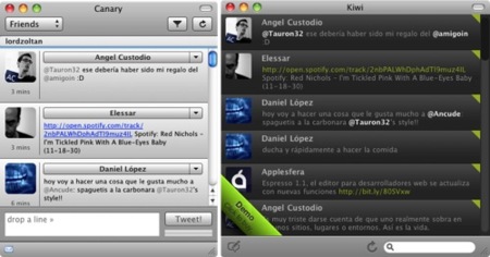 Kiwi y Canary, dos nuevas opciones para usar nuestro Twitter desde Mac OS X
