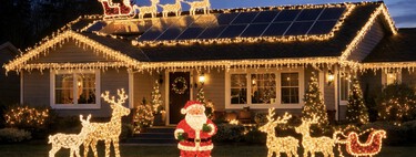 Ponemos tantas luces en Navidad que ya nos preguntamos su afectan a las placas solares y la factura: esto dicen los expertos