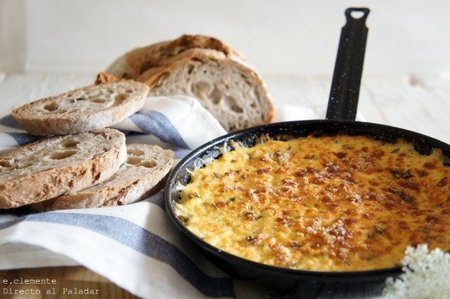 Frittata cuatro quesos. Receta